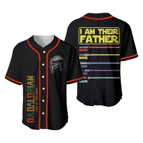 Star Wars Shirt, Father's Day Gift, Custom Baseball Jersey, Dadalorian I Am Their Father Shirt, Darth Vader Cosplay, Gift for Dad