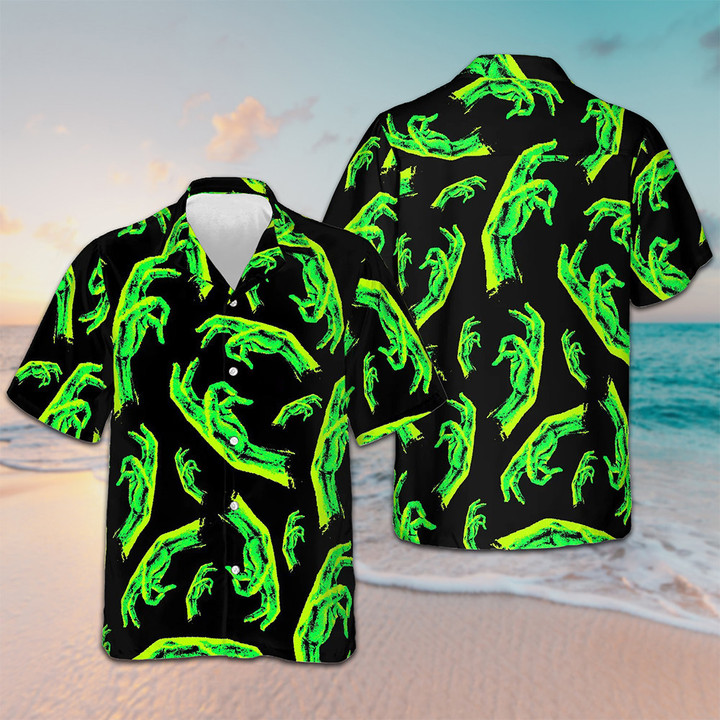 Night Of The Living Dead Halloween Hawaiian Shirt Men's Vacation Button Up Gift Ideas