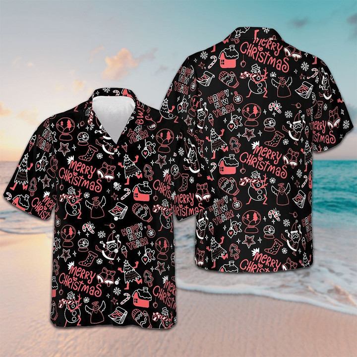 Christmas Line Hawaiian Shirt Funny Christmas Button Up Shirt Ideas Gifts For Hubby