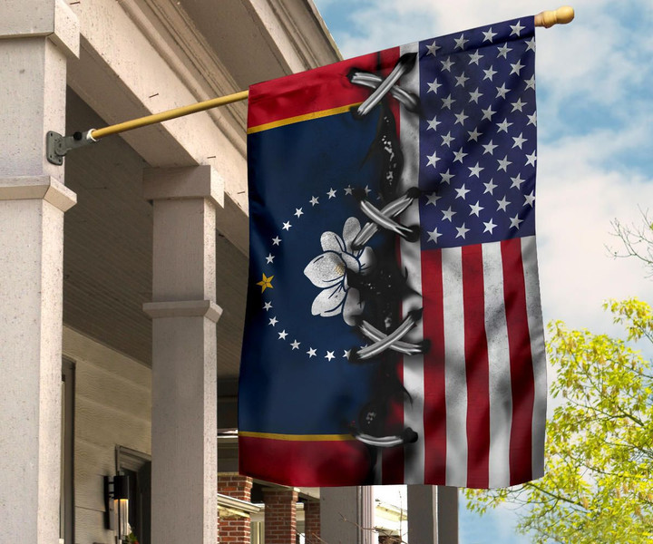 Mississippi Flag And American Flag New Mississippi Flag 2020 MS State Flag Front Door Decor