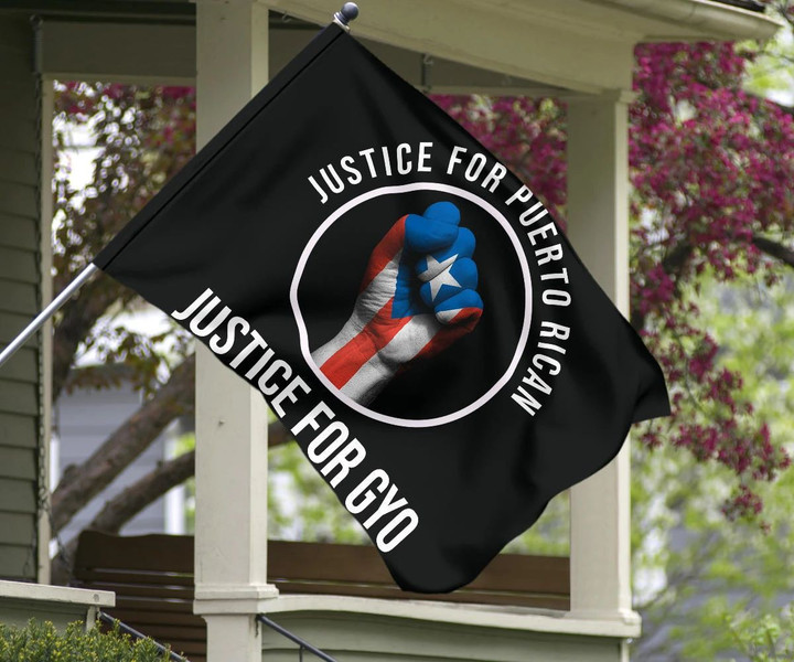 Justice For Gyo Justice For Puerto Rican Flag Chicago Puerto Rican Parade 2023 Shooting