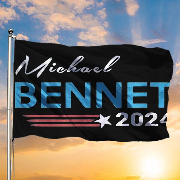 Michael Bennet 2024 Flag President 2024 Campaign Flag Outdoor Patio Decor Gifts For Family