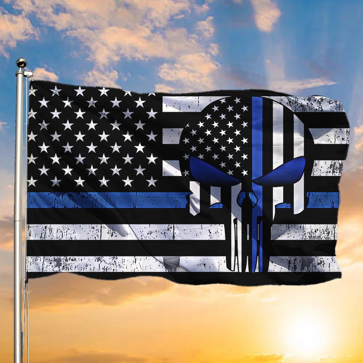 Thin Blue Line Flag Blue Lives Matter Support Our Law Enforcement Home Decor Gift For Police