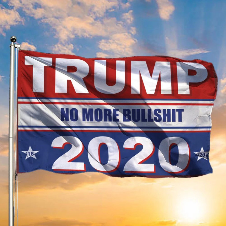 Trump No More Bullshit 2020 Lawn Sign Vote Pro Trump MAGA Campaign Anti Biden Sign