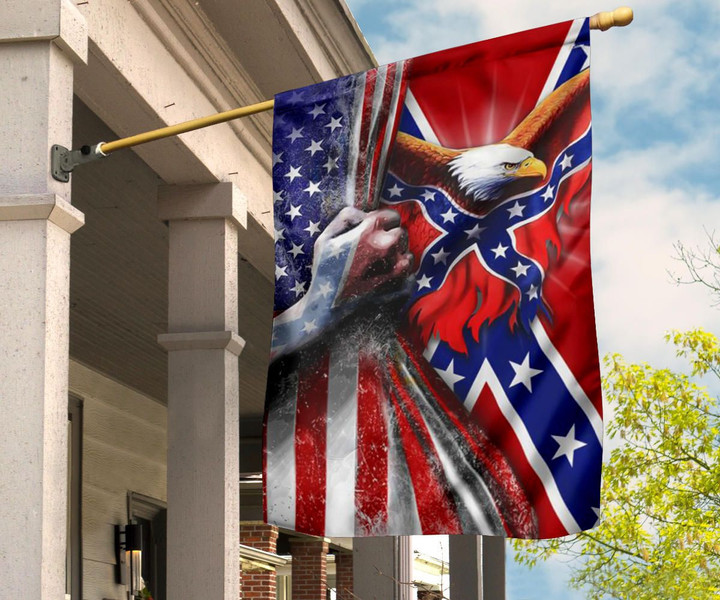 Eagle American Civil War Flag Patriotic Gift For Home Decor