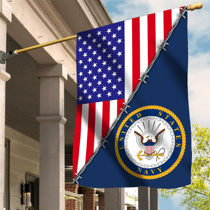 United States Navy Flag USN Emblem USA Flag 4th Of July Outdoor Decorations