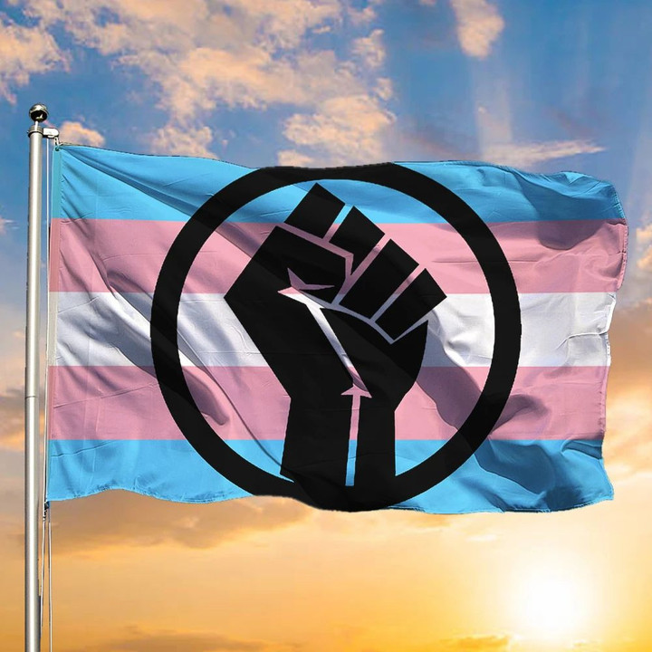 Transgender Flag Black Trans Live Matter Flag Blue Pink White Trans Pride Flag