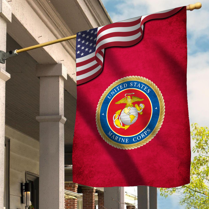 USA United States Marine Corps Flag USMC Emblem Patriotic Flags 4th Of July Decoration Ideas