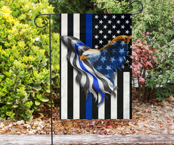 Eagle Thin Blue Line American Flag Honoring Our Men And Woman Of Law Enforcement