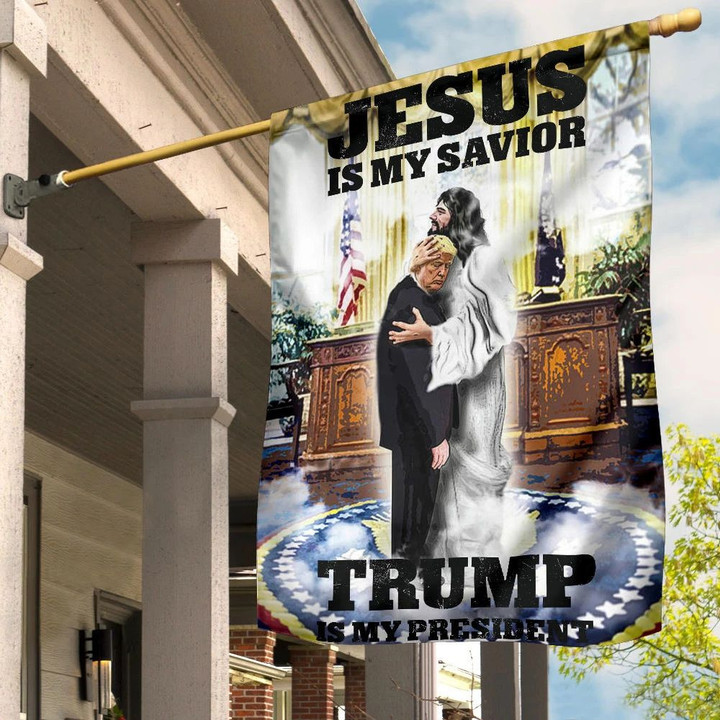 Jesus Is My Savior Trump Is My President Flag Christian Decor Christian Trump Flags For Sale
