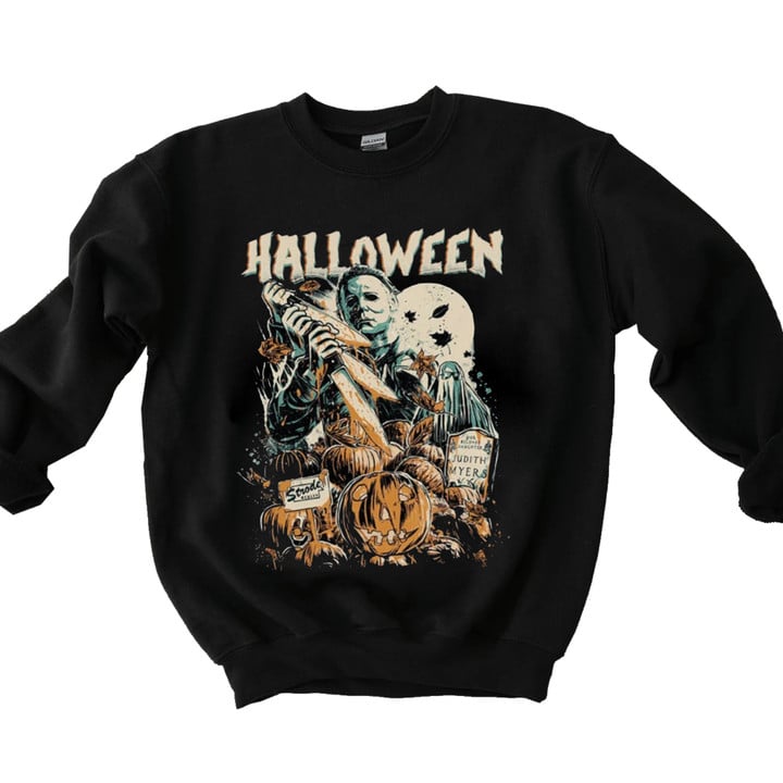 Halloween Sweatshirt, Michael Myers Shirt, Horror Movie Shirt, Spooky Season Shirt Halloween Gift