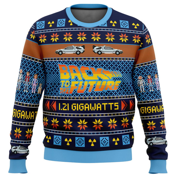 Ugly Christmas Sweater, Christmas Sweatshirt, Back To The Future, Unisex Sweater, Kids Sweatshirt, Future Cars Sweater, Xmas Gifts