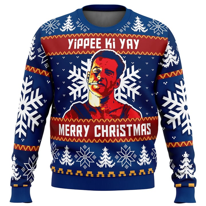 Ugly Christmas Sweater, Merry Christmas Sweatshirt, Yippee Ki Yay, Die Hard Sweater, Unisex Sweater, Kids Sweatshirt, Christmas Gifts
