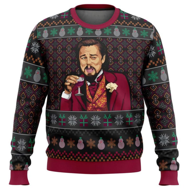 Ugly Christmas Sweaters, Christmas Sweatshirt, Leonardo DiCaprio, Funny Christmas Sweater, Unisex Sweater, Christmas Gifts for Kids