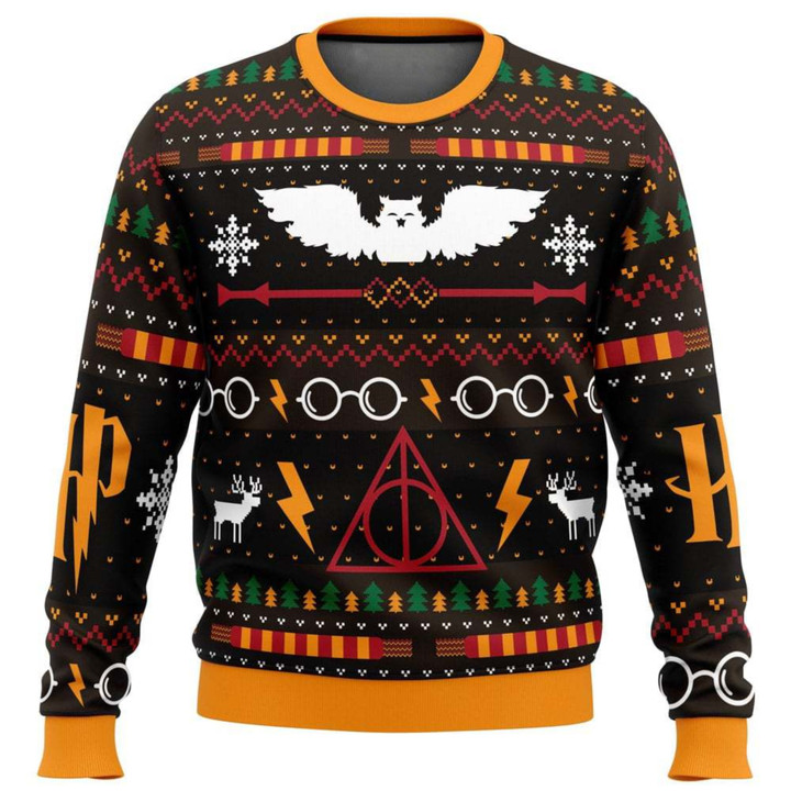 Ugly Christmas Sweater, Harry Potter Gifts, Harry Potter Shirt, Christmas Sweater, Wizard Houses, Unisex Sweater, Christmas Gifts for Kids