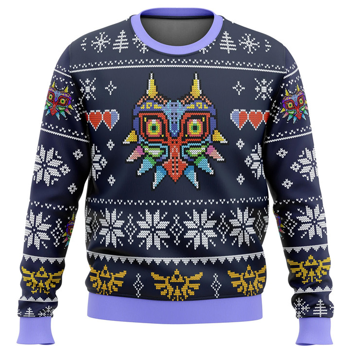 Ugly Christmas Sweater, Gamer Shirt, Legend of Zelda, Zelda Majoras Mask, Christmas Gifts, Video Game Shirt, Kids Sweatshirt