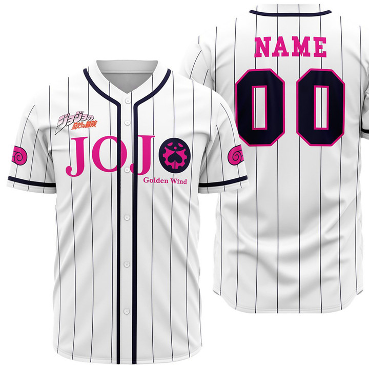 Anime Shirt, Custom Baseball Jersey, JoJo's Bizarre Adventure Shirt, JoJo Anime Jersey, Anime Lover Gift, Personalized Baseball Shirt