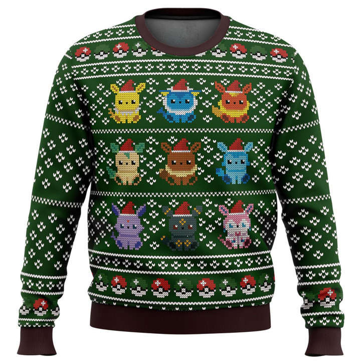 Ugly Christmas Sweater, Anime Sweatshirt, Pocket Monsters Shirt, Unisex Sweater, Christmas Sweaters, Kids Sweatshirt, Japanese Gifts