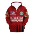 Premium Custom Vietnam Veteran Zip Up Hoodie VPVC609666, Gifts For Vietnam Veteran, Gifts For Veterans Day.