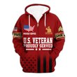 Premium Custom US Veteran Zip Up Hoodie VPVC609667, Gifts For US Veteran, Gifts For Veterans Day.