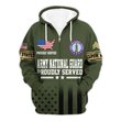 Premium Custom Army National Guard Zip Up Hoodie VPVC609668, Gifts For Army National Guard Veteran, Gifts For Veterans Day.