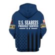 Premium Custom US Seabees Zip Up Hoodie VPVC609669, Gifts For Seabees Veteran, Gifts For Veterans Day.