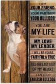English Bulldog Funny I Am Your FriendMetal Tin Sign