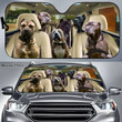 Bandog Car Sun Shade, Dogs Windshield, Dogs Family Sunshade, Dog Car Accessories, Car Decoration, Gift For Dad, Mom