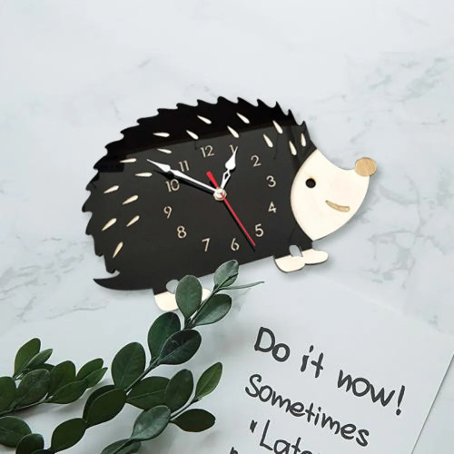 Creative Hedgehog Wall Clock