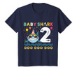 Kids Baby Shark Shirt Toddler 2nd birthday 2 Year Old Boy or Girl