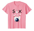Kids 6 Year Old Bowling Birthday Party - 6th Birthday T-Shirt
