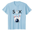 Kids 6 Year Old Bowling Birthday Party - 6th Birthday T-Shirt