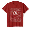 Kids 6th Birthday Gift T-Shirt - Square Root of 36: 6 Years Old
