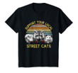 Vintage Support Your Local Street Cats T-Shirt raccoon