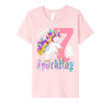 Kids Unicorn for Birthday Girl 7 Year Old & Sparkling t-shirt
