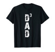 Mens Dad 3 T-Shirt Vintage Style Tee Shirt Gift For Dad Of Three