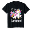 Kids Its my 6th birthday Unicorn (6 Year Old) Shirt Girls