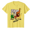 Kids Off To The Zoo Animal T-shirt Boys Girls Child Trip Vacation