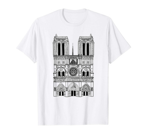 Paris France Notre-Dame Cathedral Vintage Gift T-Shirt