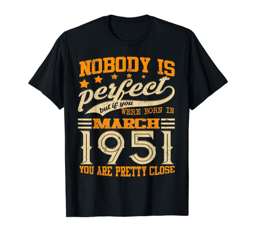 Funny Legends Vintage Made In March 1951 68th Birthday Gift 68 Yrs