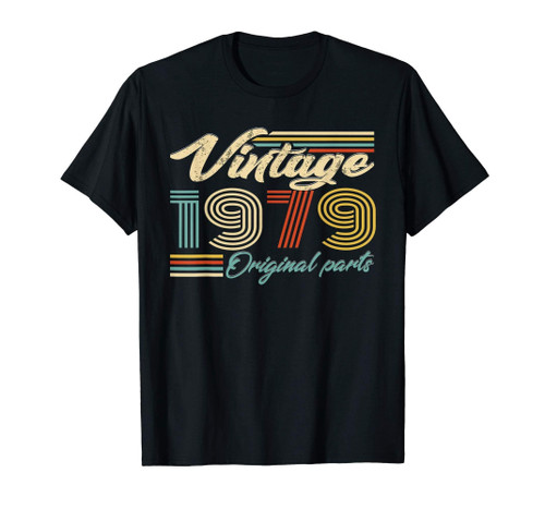 Funny Made In 1979 Heart 40th Birthday Gift Vintage Shirt Tshirt