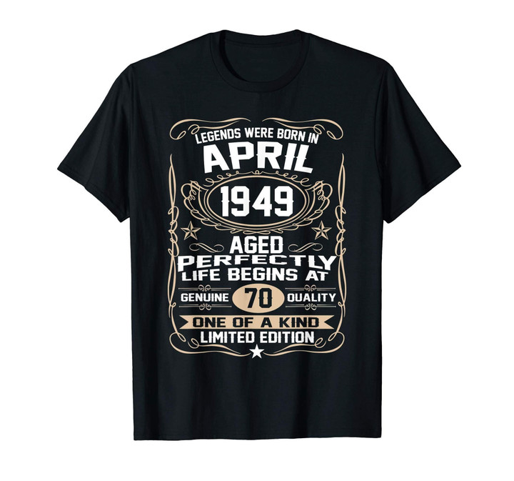 April 1949 70th Birthday Gift 70 Year Old For Men Women