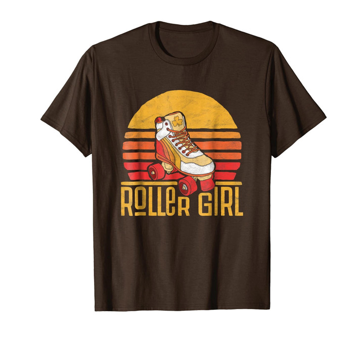 Seventies Roller Girl Skating Shirt - RetroRoller Skate