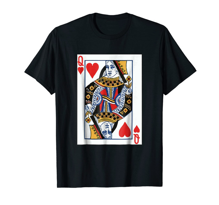 Valentines Day Gifts - Queen of Hearts Cards Couple T Shirt