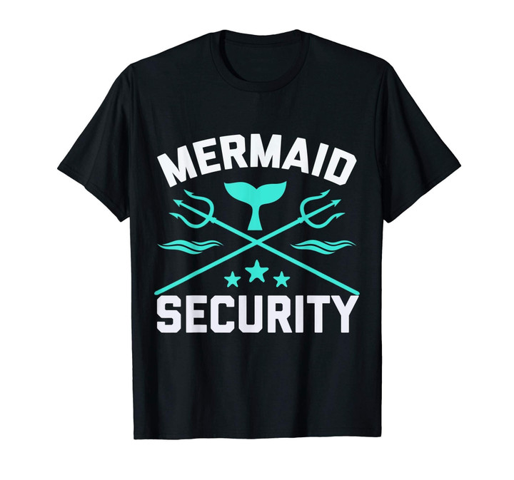 Mermaid Security Merman Birthday Gift Swimmer Shirt