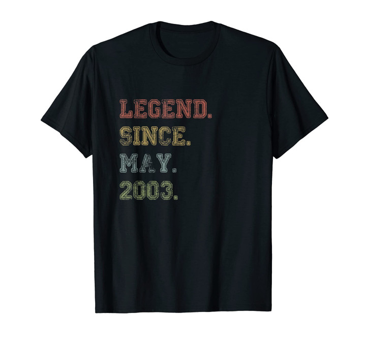 Legend Since May 2003 16th Birthday 16 Years Old TShirt