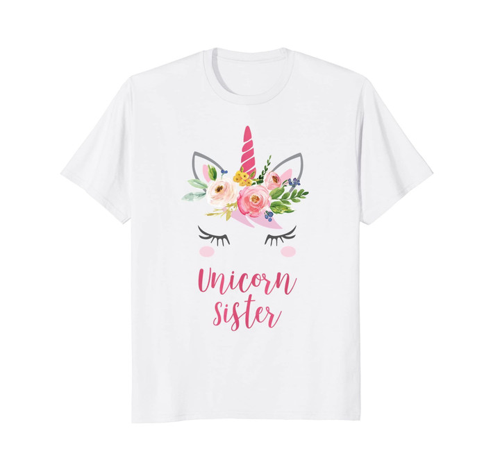 Unicorn Sister Shirt, Floral Bouquet
