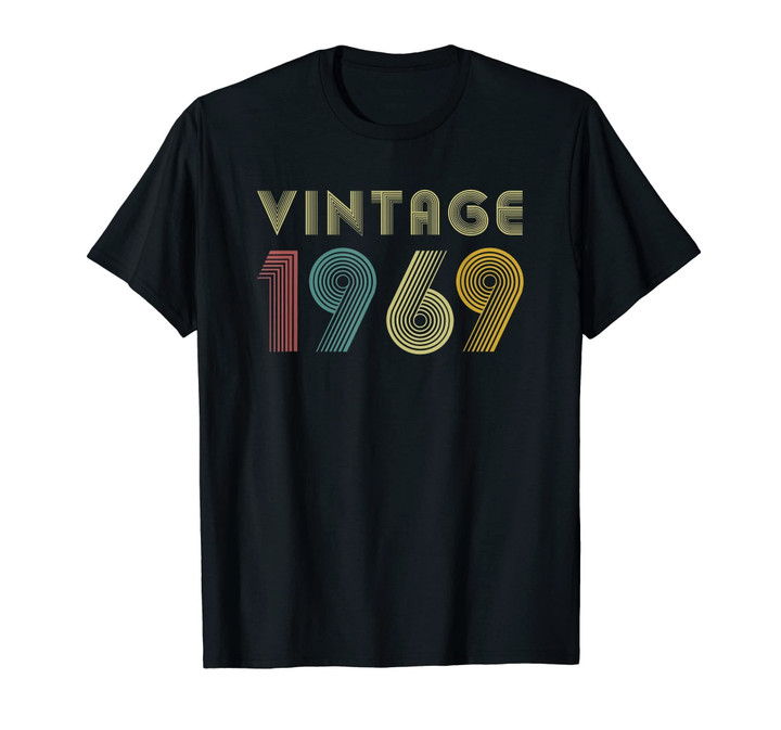 50th Birthday Gift Idea Vintage 1969 T-Shirt Distressed