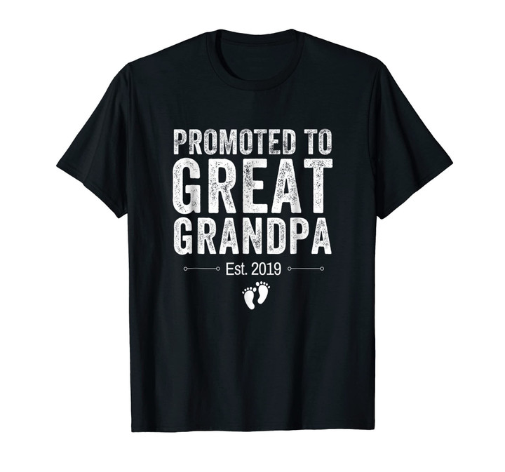 Promoted to Great Grandpa Shirt 2019 Pregnancy Announcement