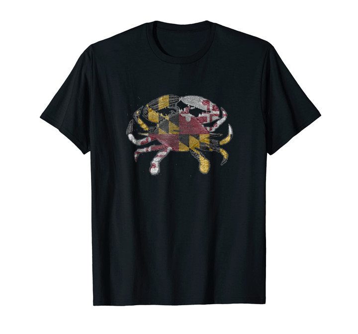 Maryland TShirt Co. Crab State Flag T-shirt MD